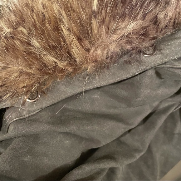 Splendid Dune Sateen Anorak Faux Fur Hood Jacket - Picture 11 of 13